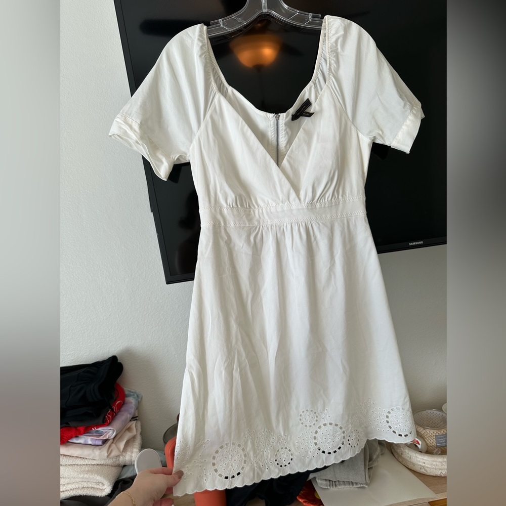 BCBGMAXAZRIA white mini dress for sale